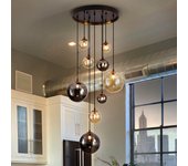 Lámpara colgante dark (9 luces)
