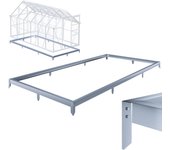 Cimientos de acero para invernadero 380x190x12cm galvanizados