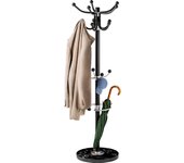 Perchero de pie con base de mármol 173cm Negro