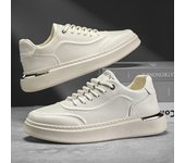 2024 New Casual Shoes for Men Platform Lace-up Sneakers Non-slip Comfortable Men's Shoe White Fashion Chunky Sport Running Shoes