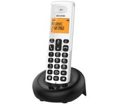 Teléfono DECT Alcatel Negro/Blanco Pantalla 2 Líneas Identificador de Llamadas VIP Bloqueo