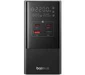Cargador Baseus PowerCombo Tower 2xUSB-C Carga Rápida Protección Integral Negro