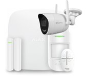 Alarma doméstica Ajax AJ-HUBKIT-W-CAM inalámbrica kit con cámara IP y protección mascotas
