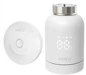 Termostato digital Imou ZigBee Blanco inteligente programable, batería, Alexa/Google, remoto