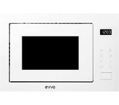 Microondas EVVO Mi45 Glass Wh 25L 1200W Grill Display Digital Cristal Blanco