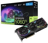 PNY GeForce RTX 5060 Ti EPIC-X RGB Overclocked Triple Fan 8GB GDDR7 Reflex 2 RTX AI DLSS4