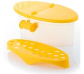 InnovaGoods Pastrainest Hervidor de Pasta para Microondas 4 en 1 con Accesorios y Recetas