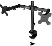 Nilox Soporte de Brazo para 2 Monitores Hasta 32" 8Kg Máx VESA 100x100/75x75