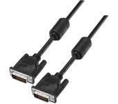 Cable DVI-D Dual Link AISENS A117-0089 24+1 Macho-Macho 1.8m Ferrita Negro