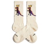 Calcetines jimmy lion athletic basquiat pez dis beige