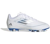 Botas de fútbol adidas f50 club fg/mg infantil blanco