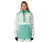 Chaqueta de montaña rip curl rider anorak verde mujer