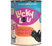 Lucky Lou Adult 24 x 400 g comida húmeda para gatos - Aves de corral y pato