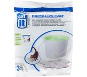 Filtros de recambio de fuentes y bebederos Catit - Catit Design Fresh & Clear 3 l (3 uds.)