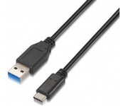 CABLE USB(A) 3.1 A USB TIPO C 3.1 AISENS 1M NEGRO