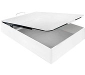 Canapé abatible tapa partida antipolvo altura 33 cm 160x200 cm Blanco