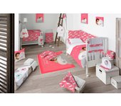 Frikids Juego Sabana+Bajera+Funda Almohada Cuna Neverending Dreams. 100x160cm Azul / Cuna