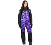 FXR CX Lite Galaxy Traje de moto de nieve de una pieza para mujer - Negro Lila (12)