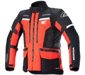 Alpinestars Honda Bogota Pro Drystar Chaqueta textil impermeable para motocicletas - Negro Rojo (L)