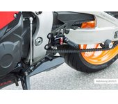 LSL Pieza de repuesto  para sistema de reposapiés 2Slide 118K131-RRT, lado de cambio, ZX-6R, 09-12, Racing - Negro