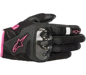Alpinestars Stella SMX 1 Air V2 Guantes de moto para mujer - Negro Rosa (XL)