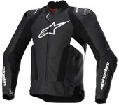 Alpinestars Missile V3 Airflow Chaqueta de cuero para moto perforada - Negro Blanco (46)