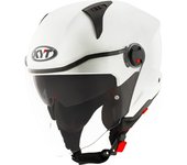 KYT D-City Plain Casco Jet - Blanco (L)