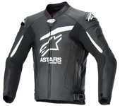 Alpinestars GP Plus R V4 Airflow Chaqueta de cuero de moto perforada - Negro Blanco (50)