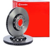 2 Discos De Freno Brembo Barnizado Para Eje Delantero 09.a598.11