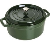 Staub La Cocotte 26 cm, redondo, Albahaca, Hierro fundido