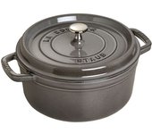 Staub La Cocotte 18 cm, redondo, Gris grafito, Hierro fundido
