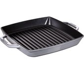 Staub Grill Pans 28 cm, Hierro fundido, Gris grafito