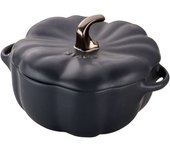 Staub Ceramique Cocotte 15 cm, calabaza, Negro, Cerámica