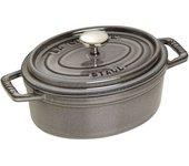 Staub La Cocotte 15 cm, ovalado, Gris grafito, Hierro fundido