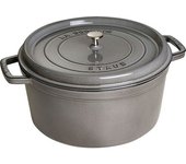 Staub La Cocotte 30 cm, redondo, Gris grafito, Hierro fundido