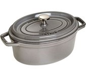Staub La Cocotte 23 cm, ovalado, Gris grafito, Hierro fundido