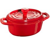 Staub Ceramique Mini cocotte 11 cm, ovalado, Cereza, Cerámica