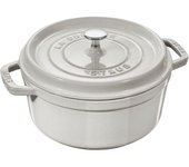 Staub La Cocotte 24 cm, redondo, Blanco trufa, Hierro fundido