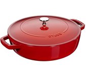 Staub Braisers Cazuela Chistera 24 cm, Hierro fundido