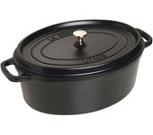 Staub La Cocotte 37 cm, ovalado, Negro, Hierro fundido