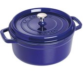 Staub La Cocotte 22 cm, redondo, Azul oscuro, Hierro fundido