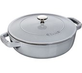 Staub Braisers Cazuela Chistera 24 cm, Hierro fundido