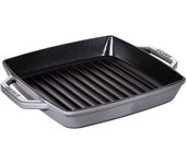 Staub Grill Pans 23 cm, Hierro fundido, Gris grafito