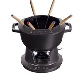 Staub Specialities Juego de fondue 20 cm, Negro