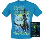Camiseta de Iron Maiden - Fear Of The Dark - Glow In The Dark - S XXL - para Hombre - Azul