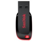 MEMORIA USB 128GB SANDISK CRUZER BLADE BLACK / RED