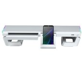 Mars Gaming MGS-ONE Blanco Soporte Monitor RGB Chroma Tamaño Ajustable Soporte Smartphone y Tablet USB Frontal 2.0