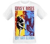 Camiseta de Guns N' Roses - Use Your Illusion - S XXL - para Hombre - Blanco