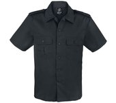 Camisa manga Corta de Brandit - 1/2 Sleeve US Shirt - S 7XL - para Hombre - Negro