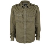 Manga Larga de Brandit - Vintage - S XXL - para Hombre - Aceituna